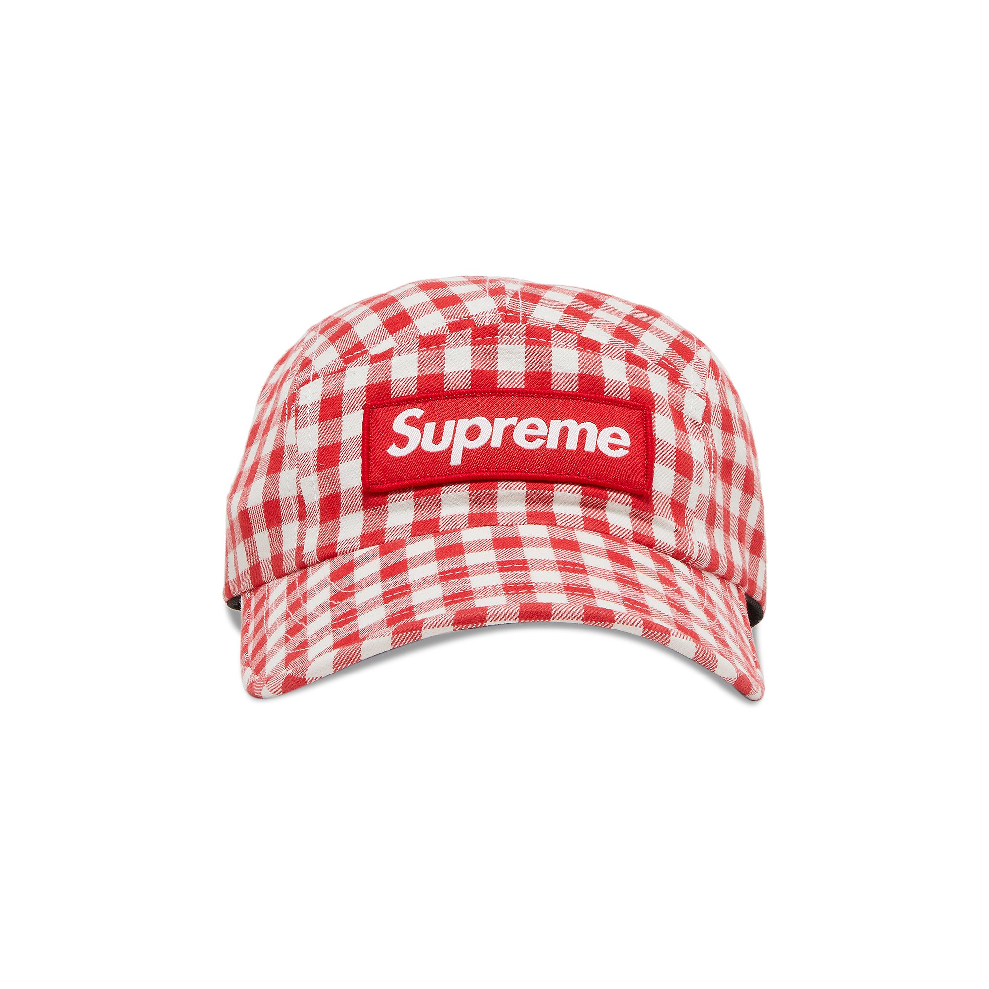 Buy Supreme Gingham Camp Cap 'Red' - SS23H83 RED - Red | GOAT