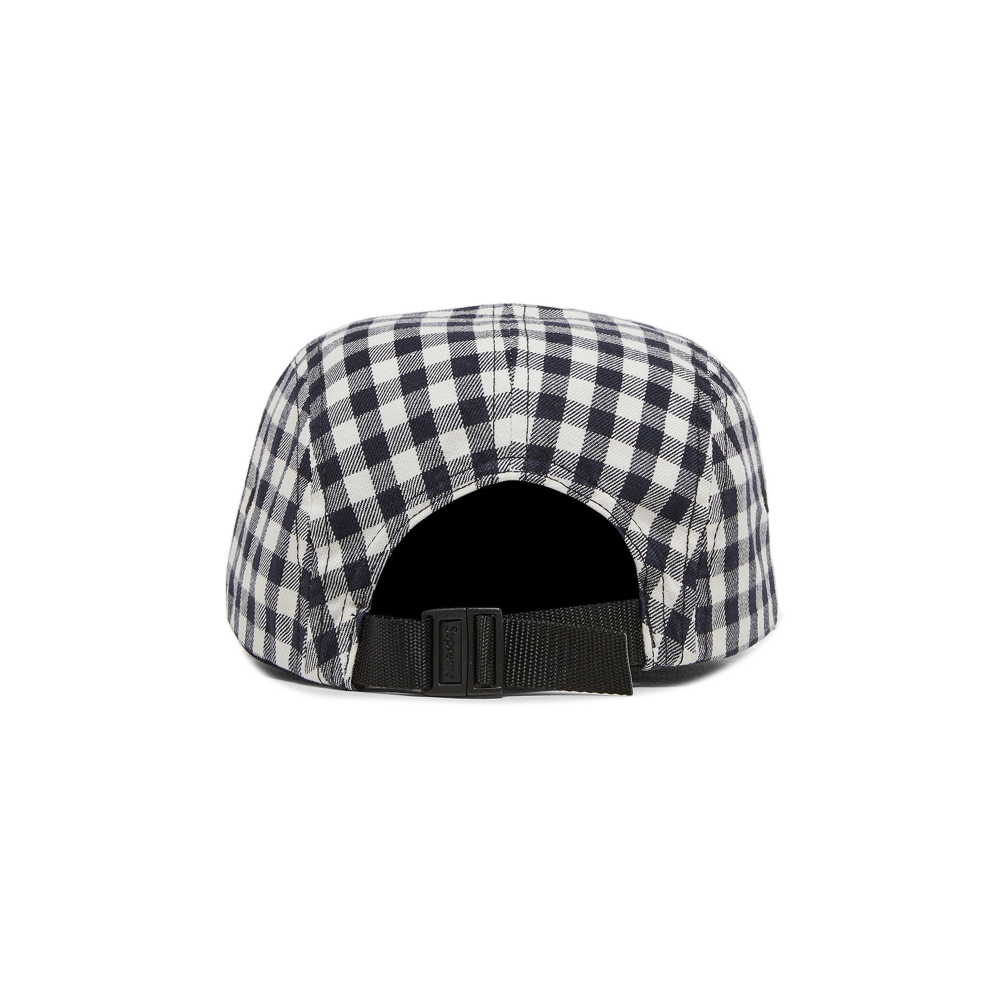 Buy Supreme Gingham Camp Cap 'Black' - SS23H83 BLACK | GOAT