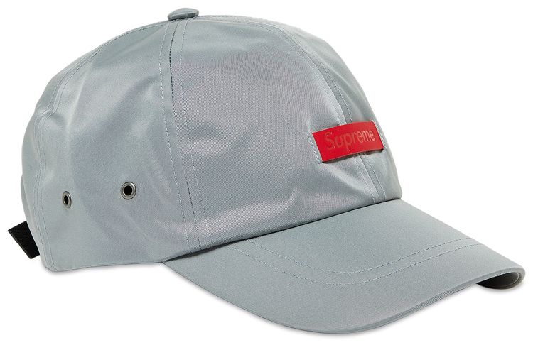 Supreme Leather Patch 6 Panel Grey