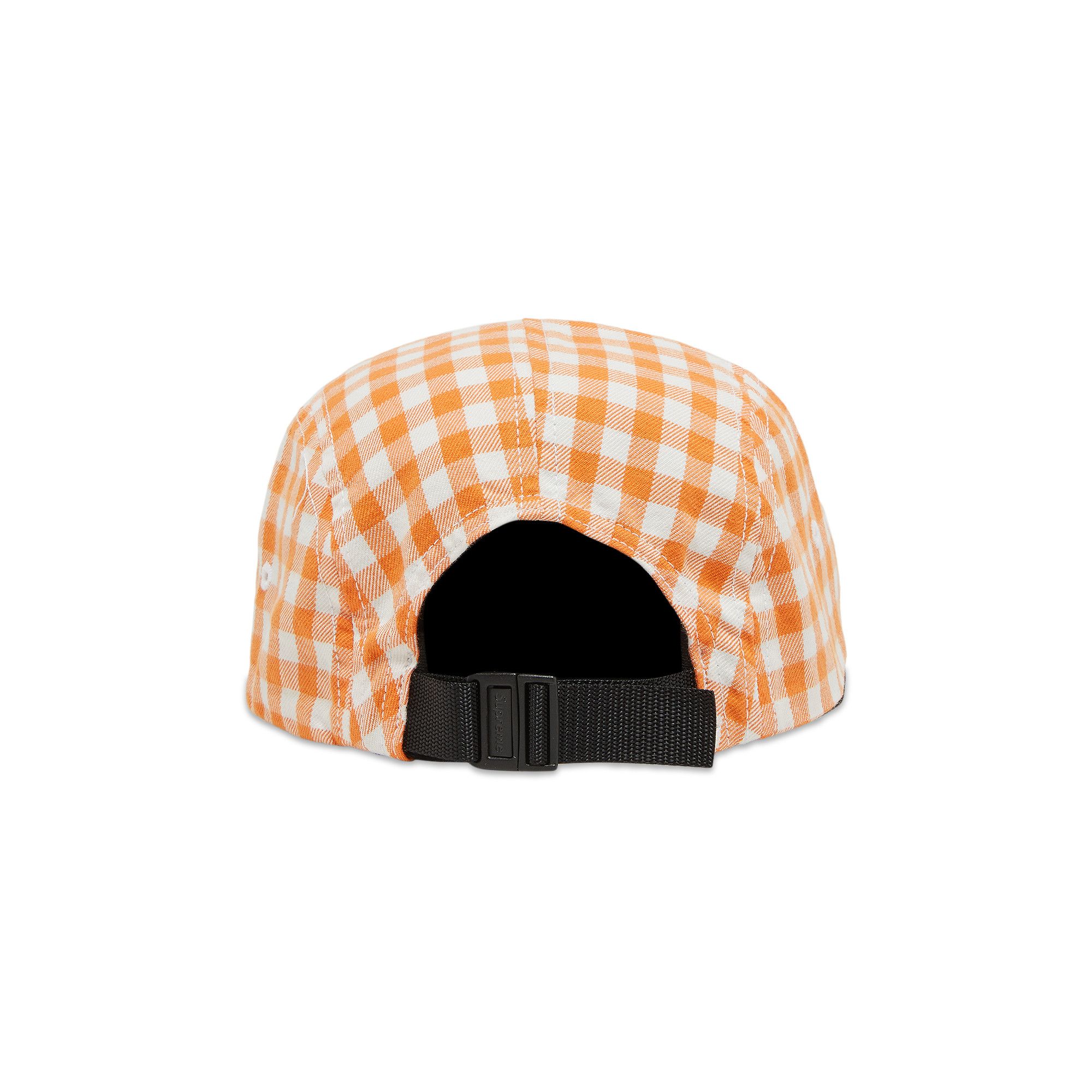 Buy Supreme Gingham Camp Cap 'Orange' - SS23H83 ORANGE | GOAT