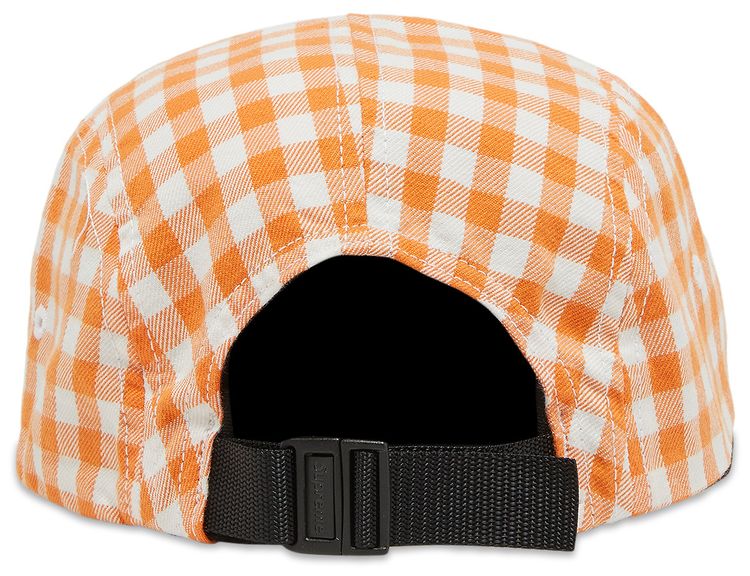 Supreme Gingham Camp Cap Orange