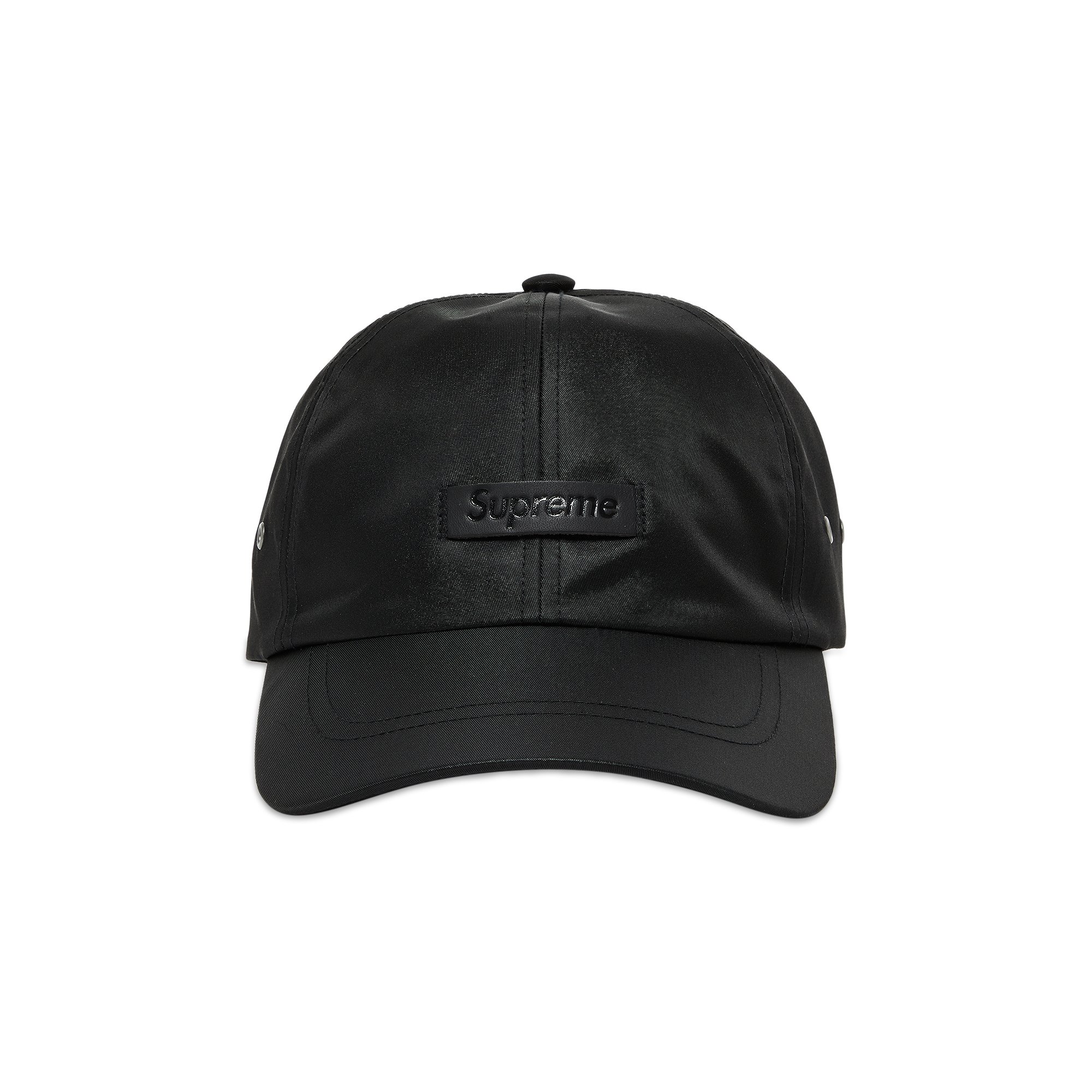 Buy Supreme Leather Patch 6-Panel 'Black' - SS23H65 BLACK | GOAT