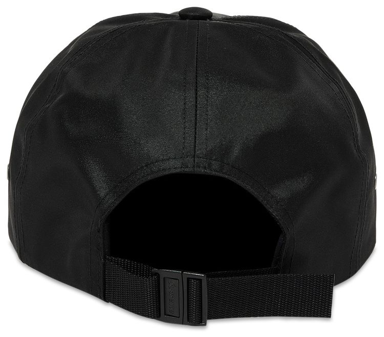 Supreme Leather Patch 6 Panel Black