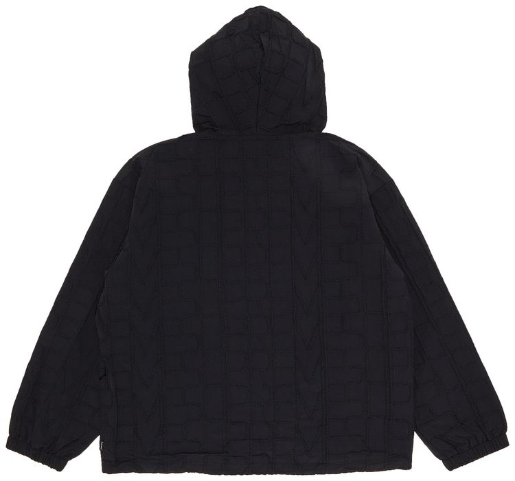 Supreme Repeat Stitch Anorak Black