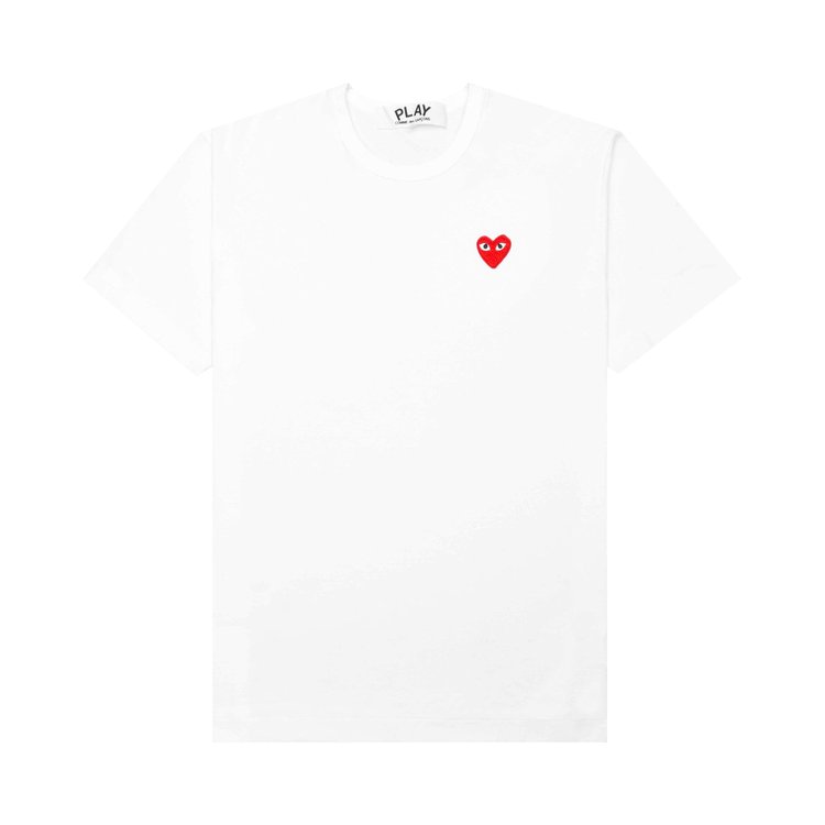 Comme des Garcons PLAY Heart T Shirt White