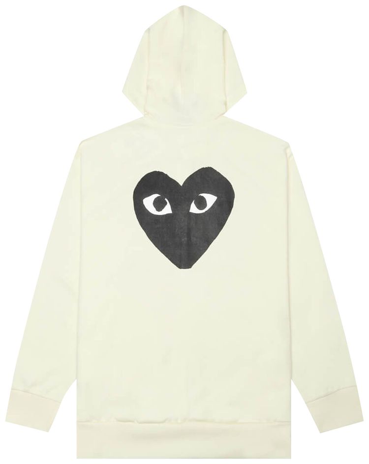 Comme des Garcons PLAY Zip Up Hoodie Yellow