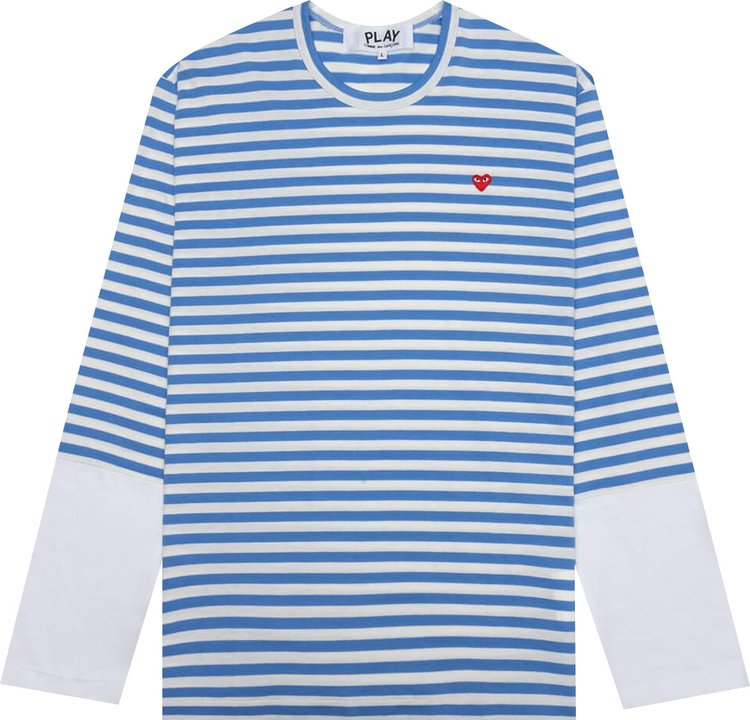 Buy Comme des Garçons PLAY Stripe T-Shirt 'Blue' - AZ T320 051 1 | GOAT