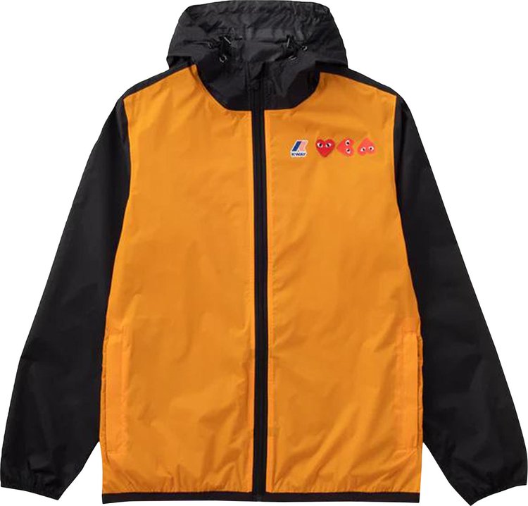 Comme des Garçons PLAY K-Way Hoodie Full Zip 'Orange/Black'