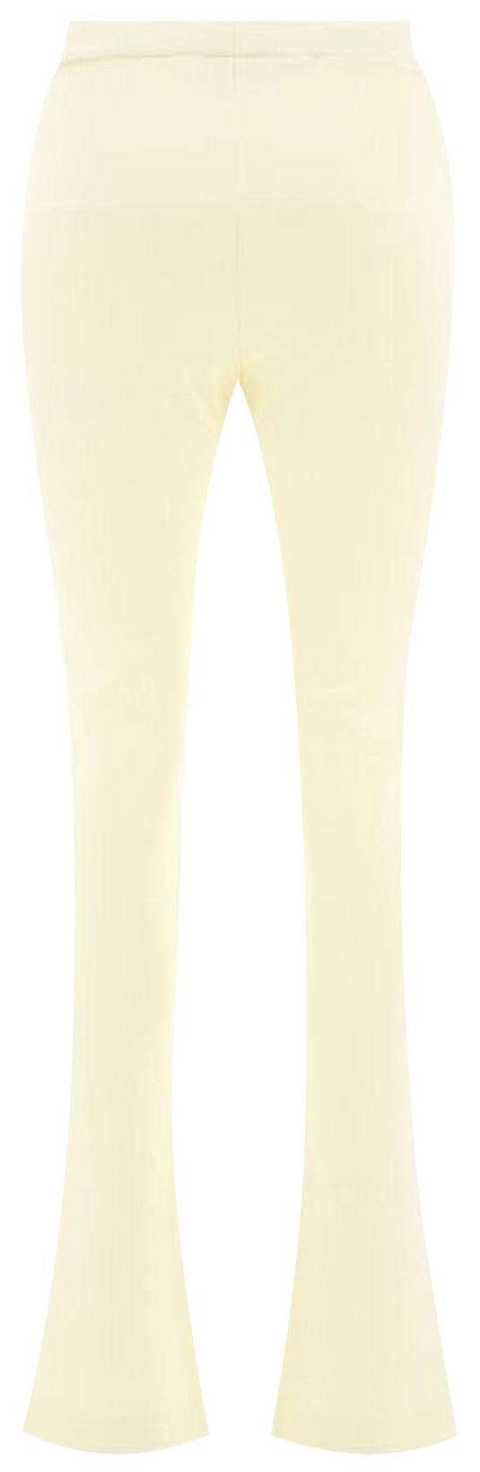 Off White Sleek Slipt Leggings White