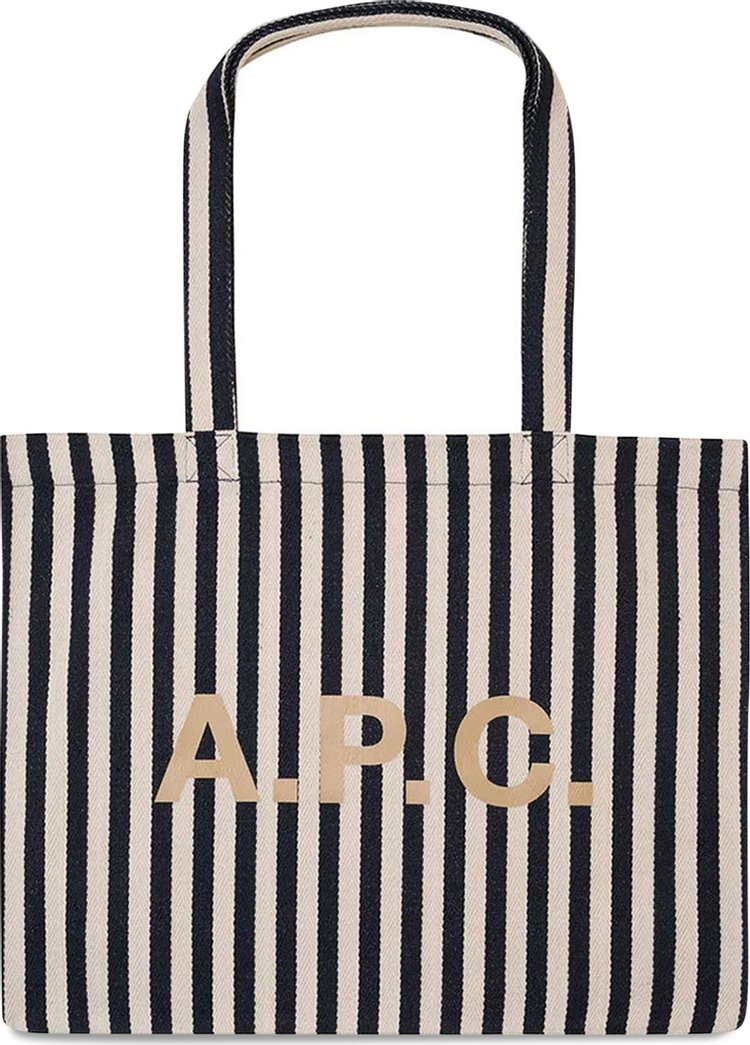A.P.C. Stripe Tote Bag 'Navy'