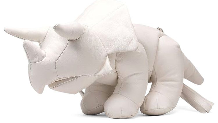 Maison Mihara Yasuhiro Triceratops Bag White