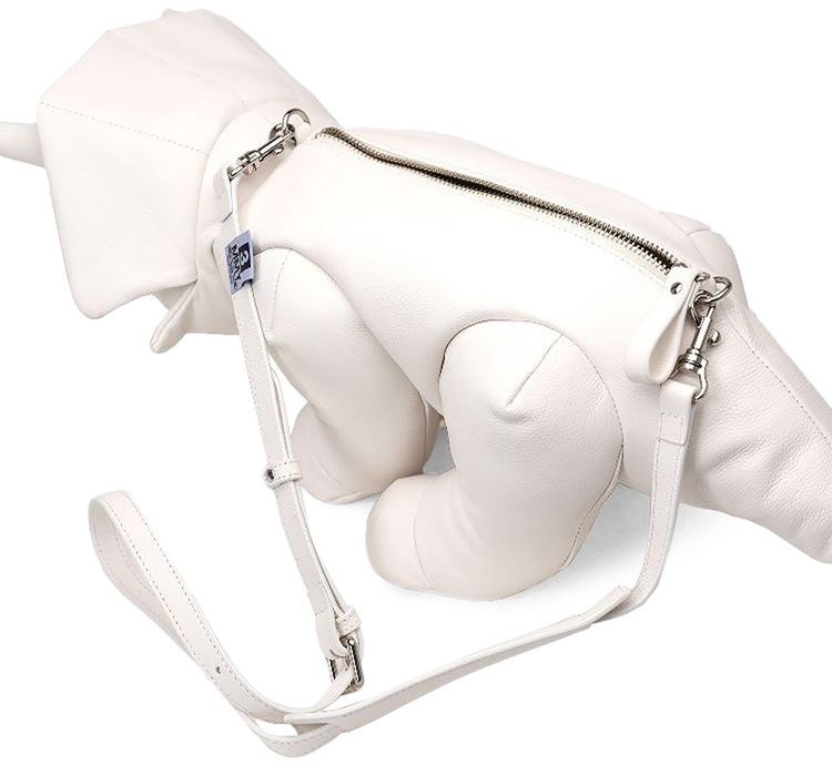 Maison Mihara Yasuhiro Triceratops Bag White