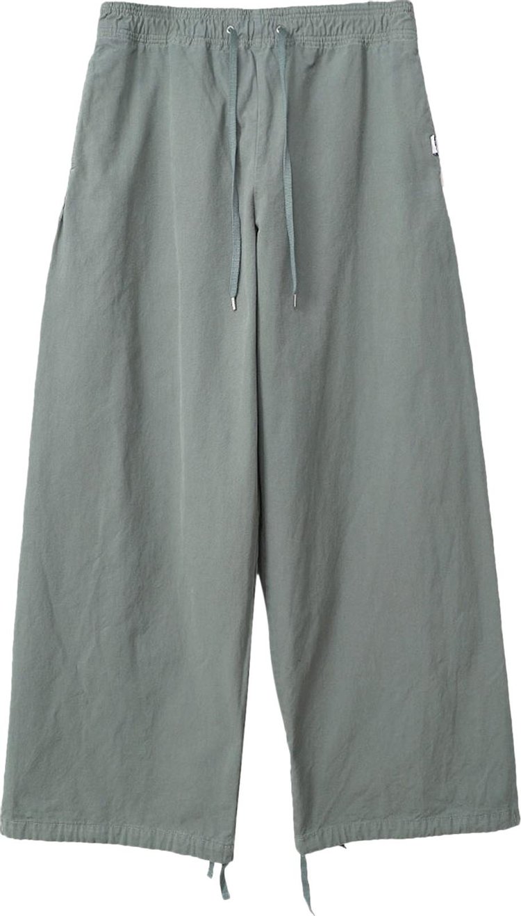 Maison Mihara Yasuhiro No Side Seam Easy Wide Pants 'Green'