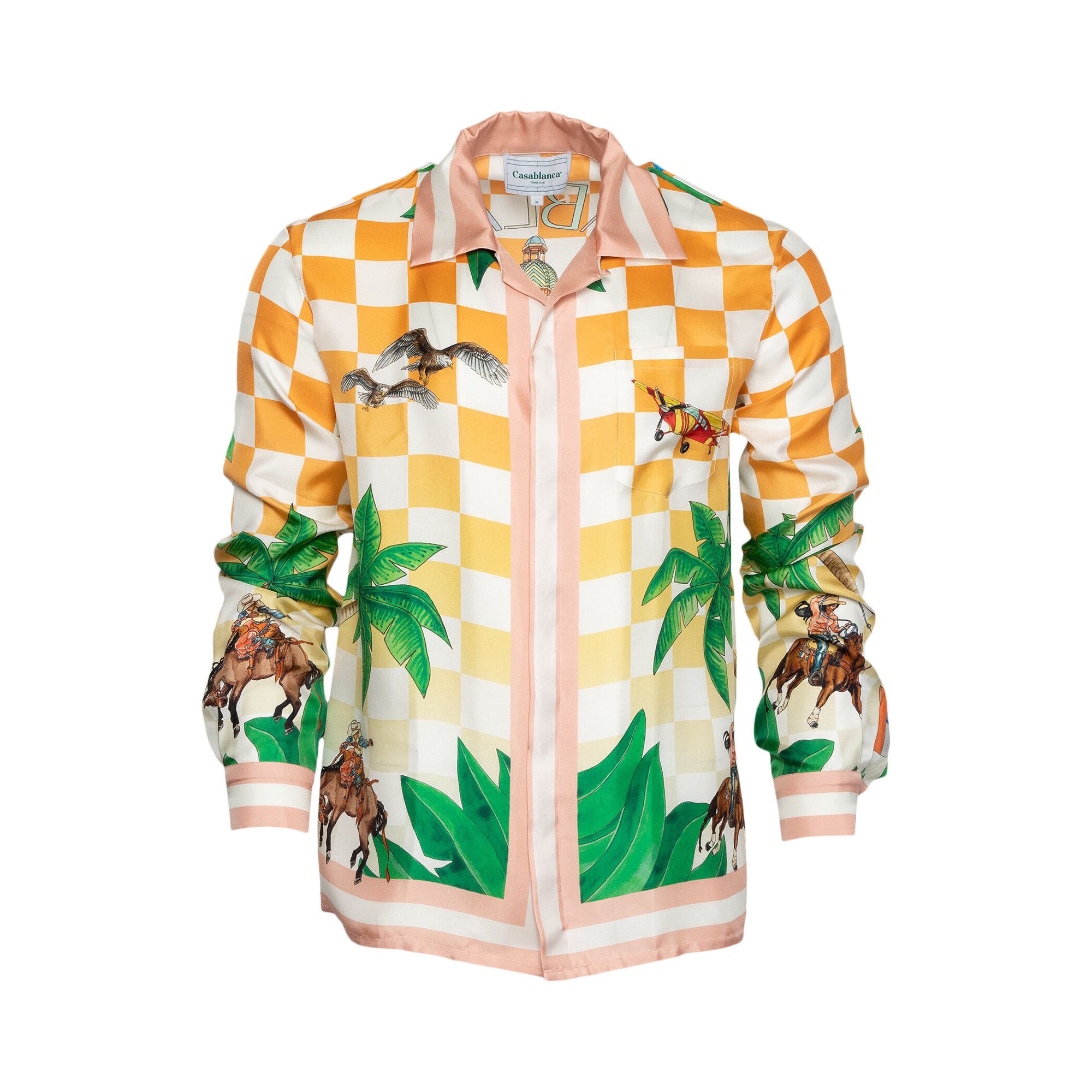 Buy Casablanca Cuban Collar Short-Sleeve Shirt 'Casablanca