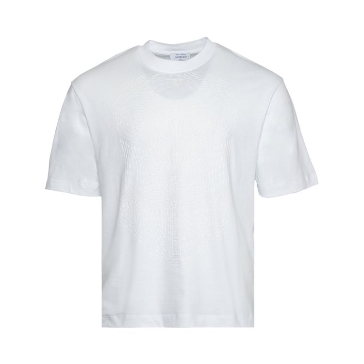 Off White Body Stitch Skate Short Sleeve Tee WhiteWhite