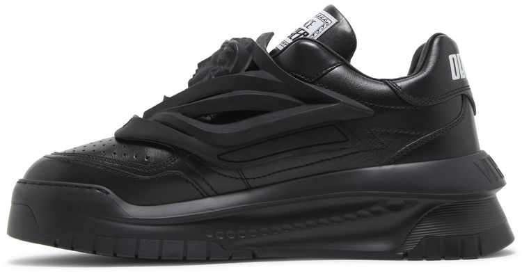 Versace Odissea Caged Rubber Medusa Sneaker Triple Black