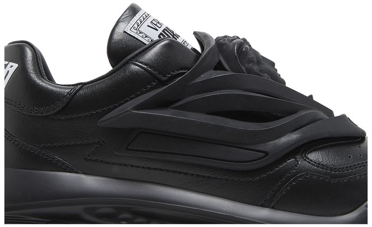 Versace Odissea Caged Rubber Medusa Sneaker Triple Black