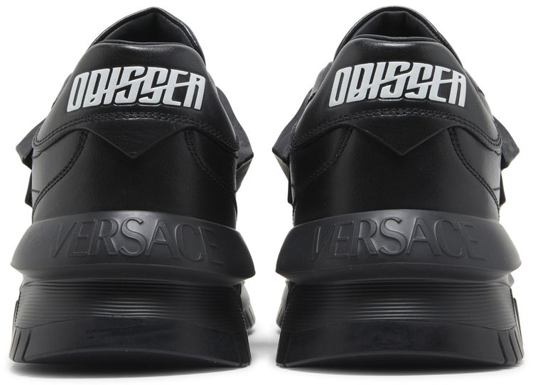Versace Odissea Caged Rubber Medusa Sneaker Triple Black