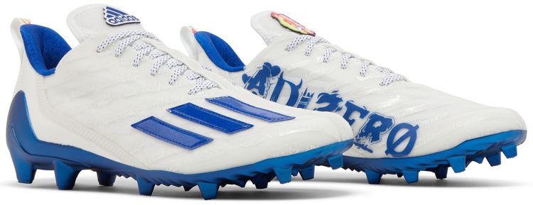 Adidas Adizero Cleats White Royal Blue