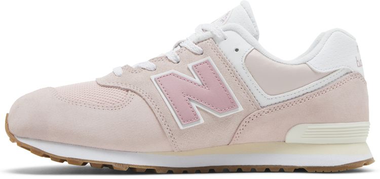 New Balance 574 Big Kid Wide NB Athletics   Crystal Pink