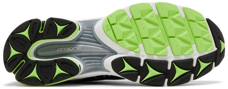 Saucony ProGrid Triumph 4 Black Silver Fluo Green