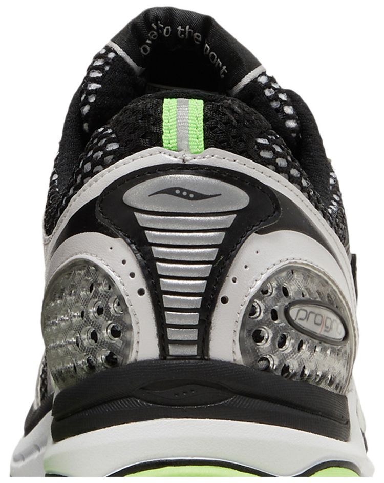 Saucony ProGrid Triumph 4 Black Silver Fluo Green