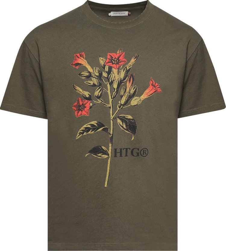 Honor The Gift Tobacco Flower Short-Sleeve Tee 'Olive'