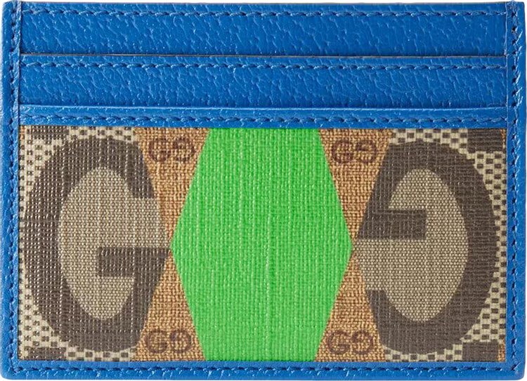 Buy Gucci GG Rhombus Print Card Case 'Green' - 673002 AABDC 9799 | GOAT