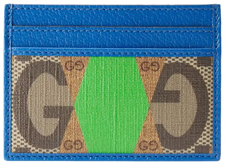 Buy Gucci GG Rhombus Print Card Case 'Green' - 673002 AABDC 9799 | GOAT