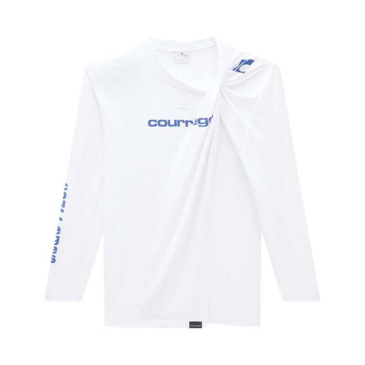 Courrèges Twist Shell Long-Sleeve 'Heritage White'
