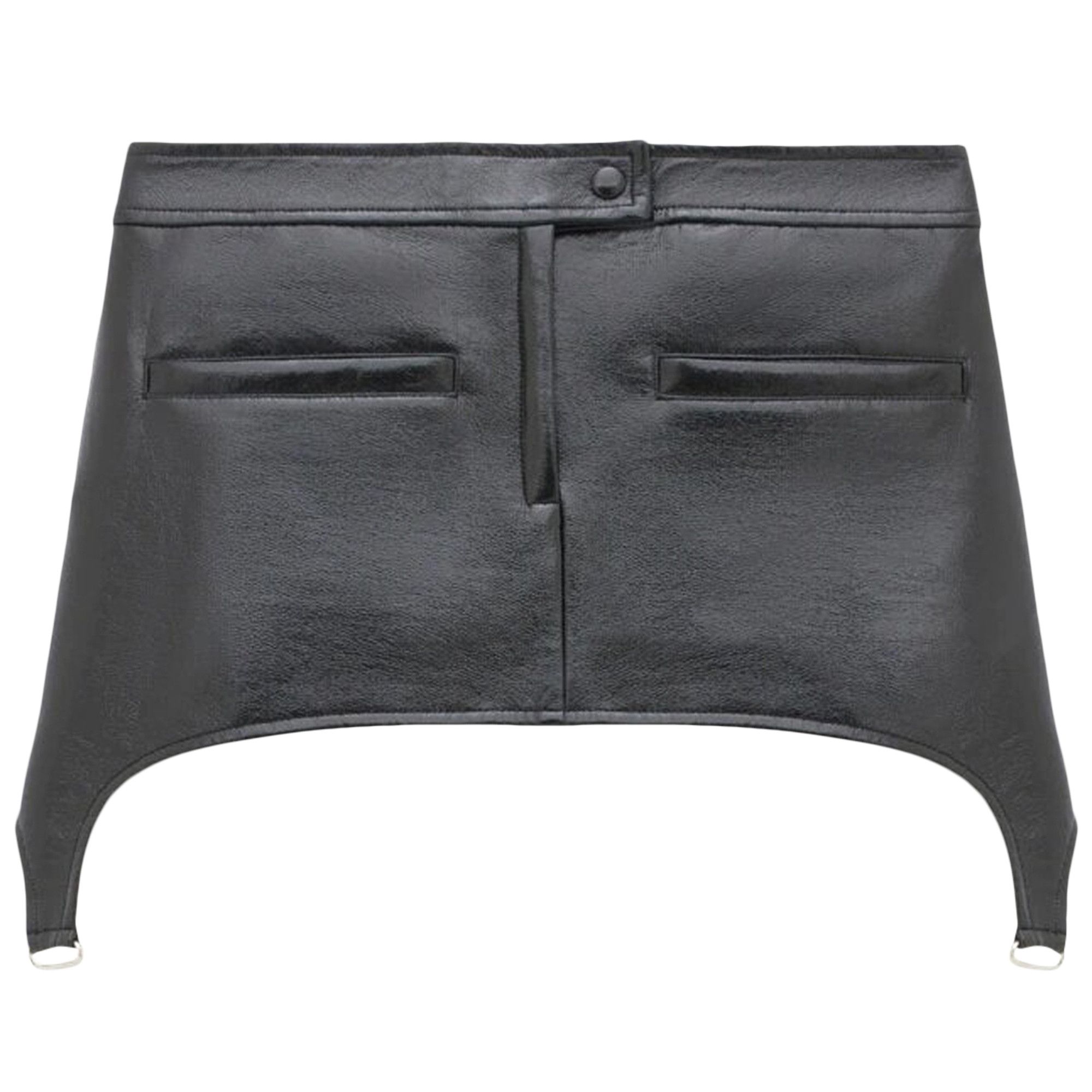 Buy Courrèges Suspenders Mini Skirt 'Black