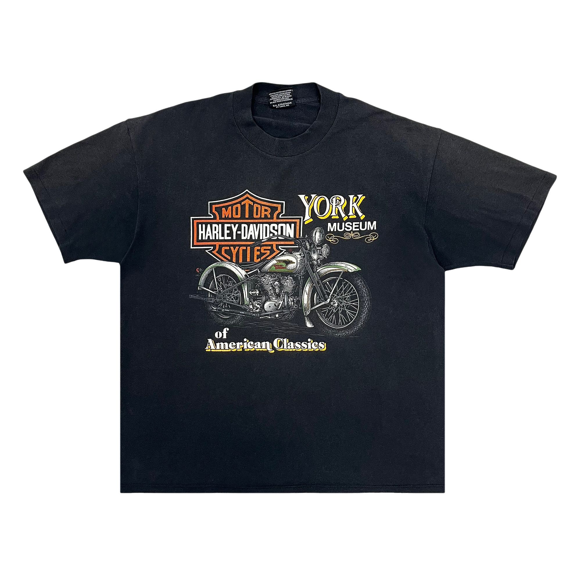 Buy Vintage Harley Davidson York Museum Tee 'Black' - 2934