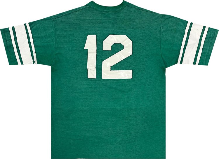 Vintage Green Bay Packers V Neck Jersey Tee Green