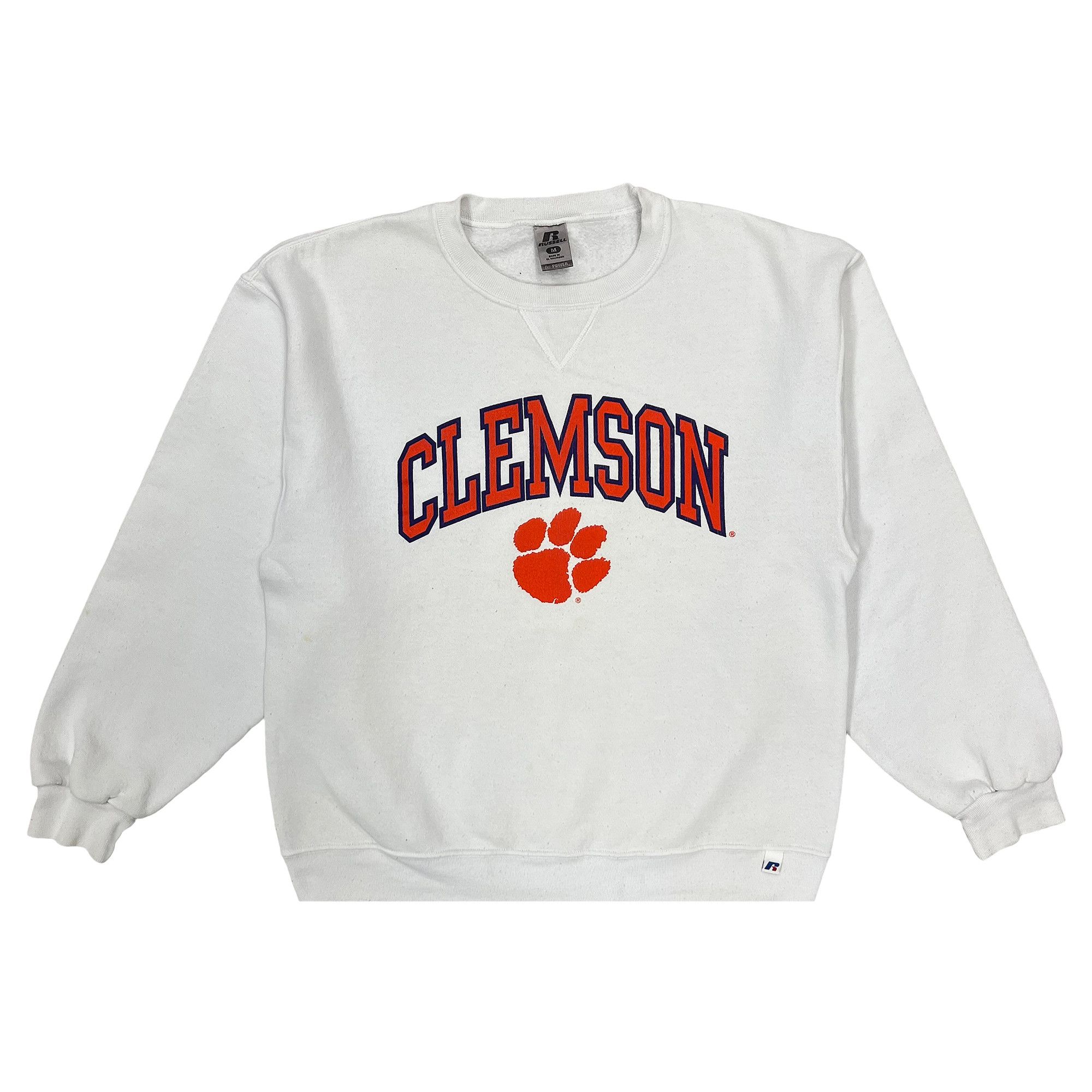 Buy Vintage Clemson Sweatshirt White 3099 100000106VCS WHIT GOAT