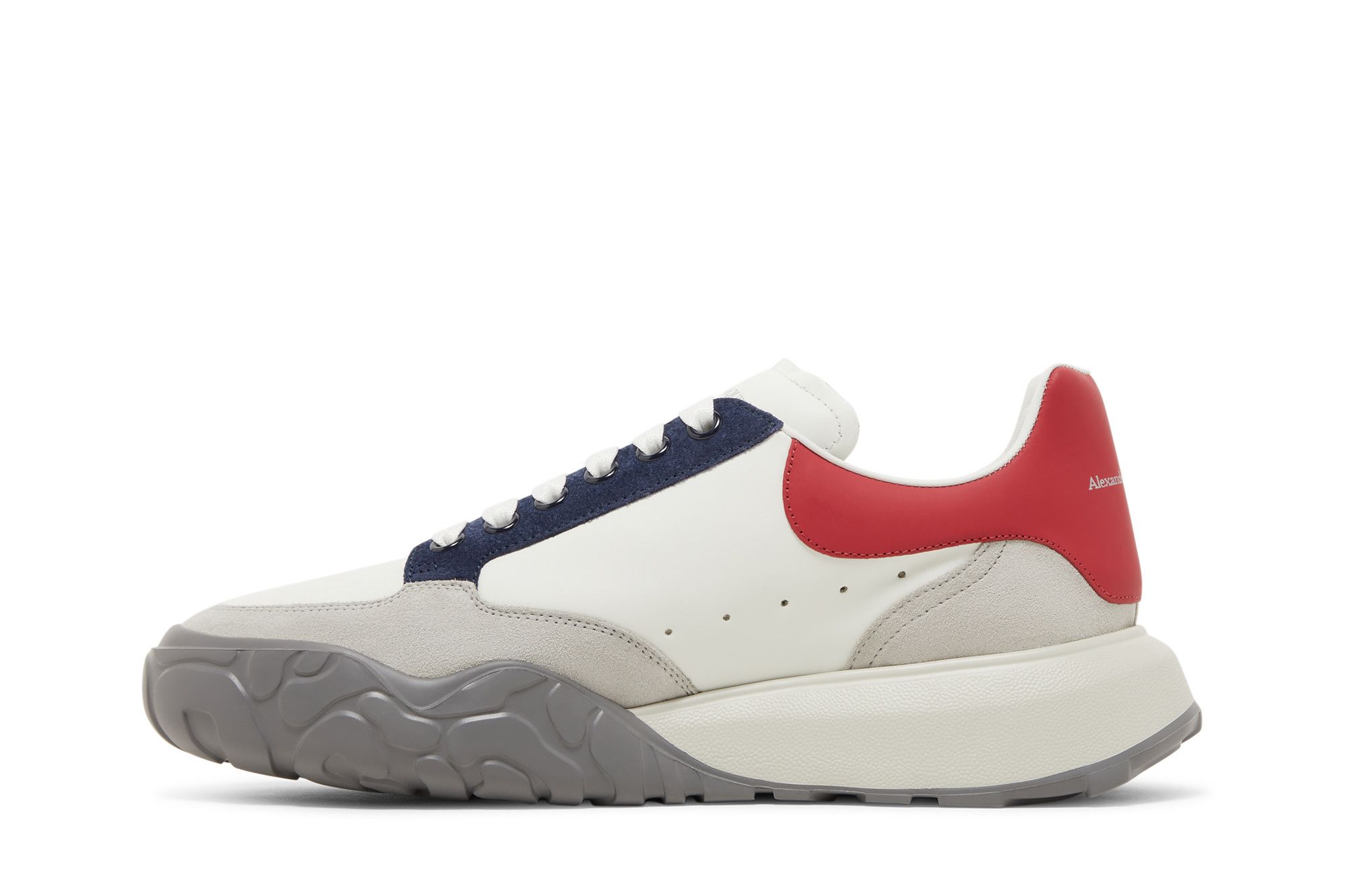 まさとや　Alexander McQueen Alexander McQueen Leather Spike Larry Sneakers 'White