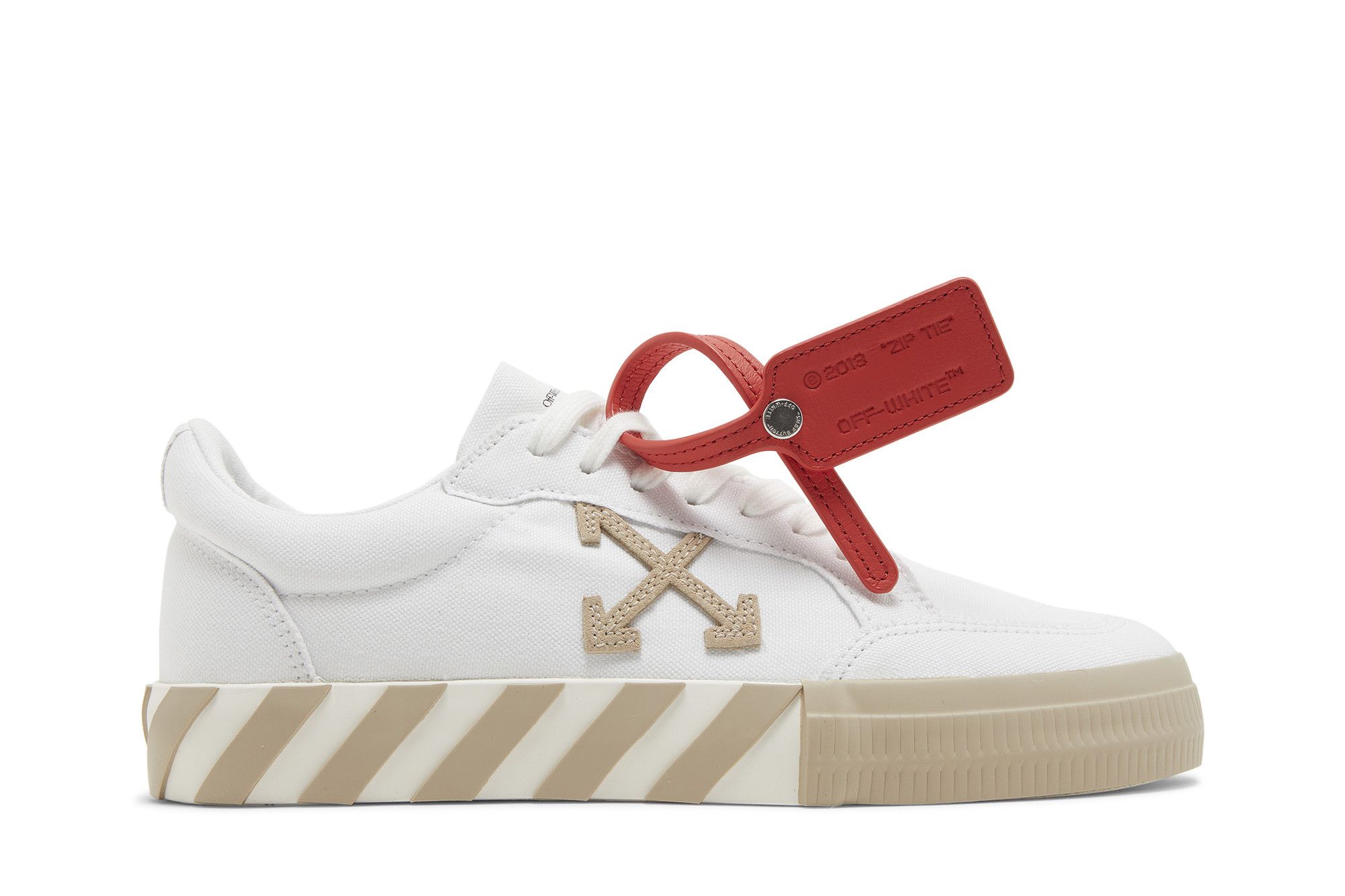 Off white top red vulc