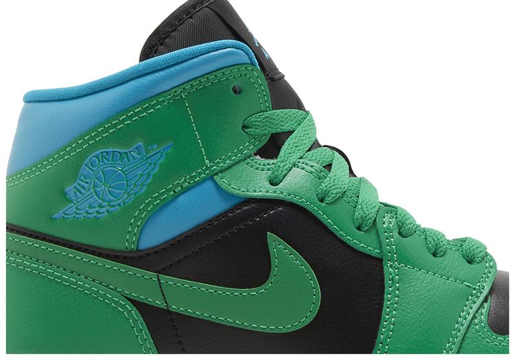 Wmns Air Jordan 1 Mid Lucky Green Aquatone