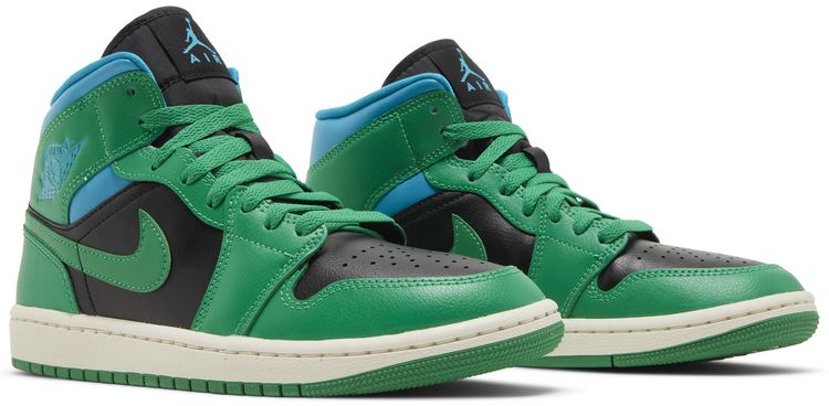 Wmns Air Jordan 1 Mid Lucky Green Aquatone