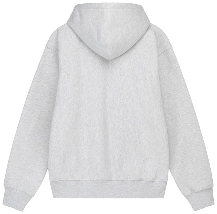 Stussy Block Sport Zip Hoodie Ash Heather