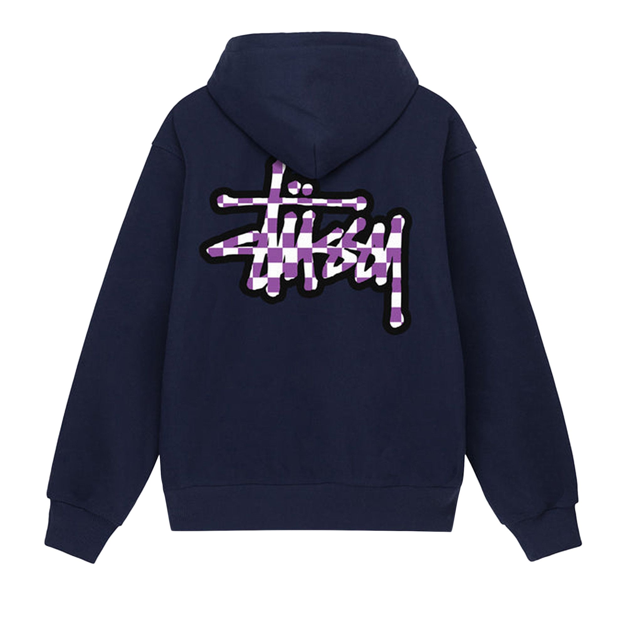 Buy Stussy Checker Stock Hoodie Navy 1924987 NAVY GOAT