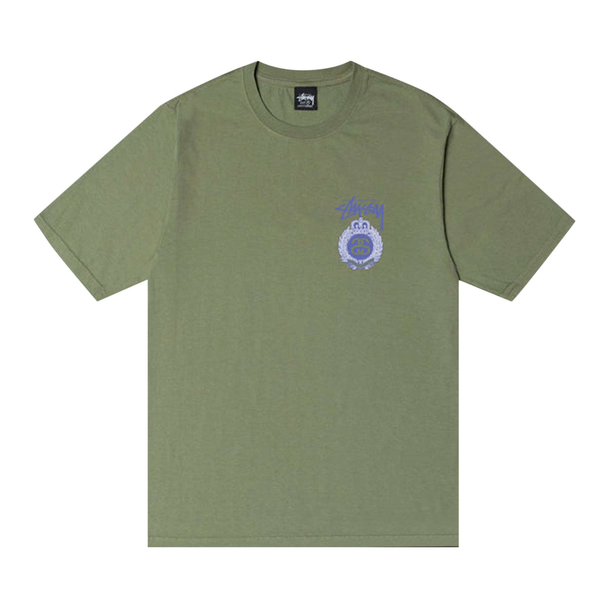 ★【STUSSY】★CROWN WREATH PIGMENT DYED TE.E★ARTICHOKE★ Buy Stussy Crown Wreath Pigment Dyed Tee 'Artichoke