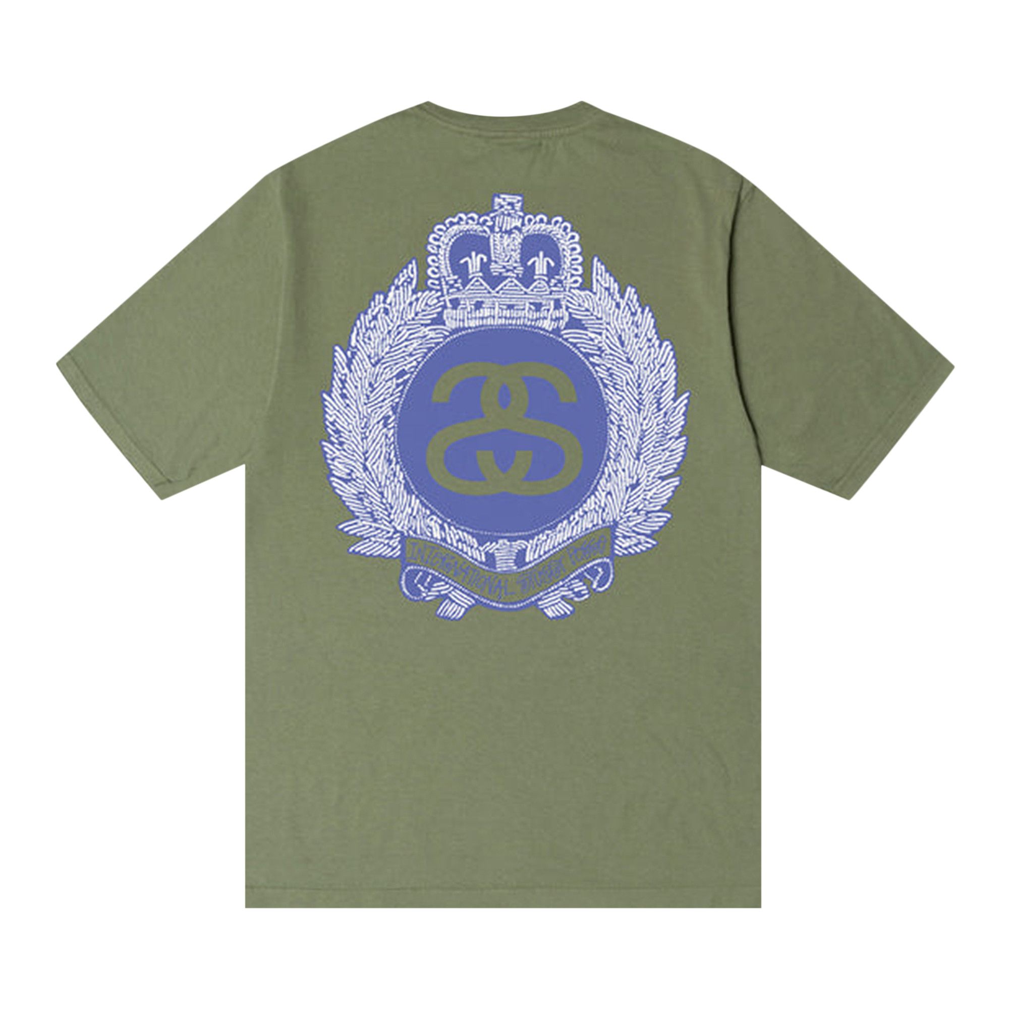 ★【STUSSY】★CROWN WREATH PIGMENT DYED TE.E★ARTICHOKE★ Buy Stussy Crown Wreath Pigment Dyed Tee 'Artichoke