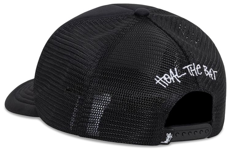 Stussy Heal The Bay Stock Trucker Cap Black