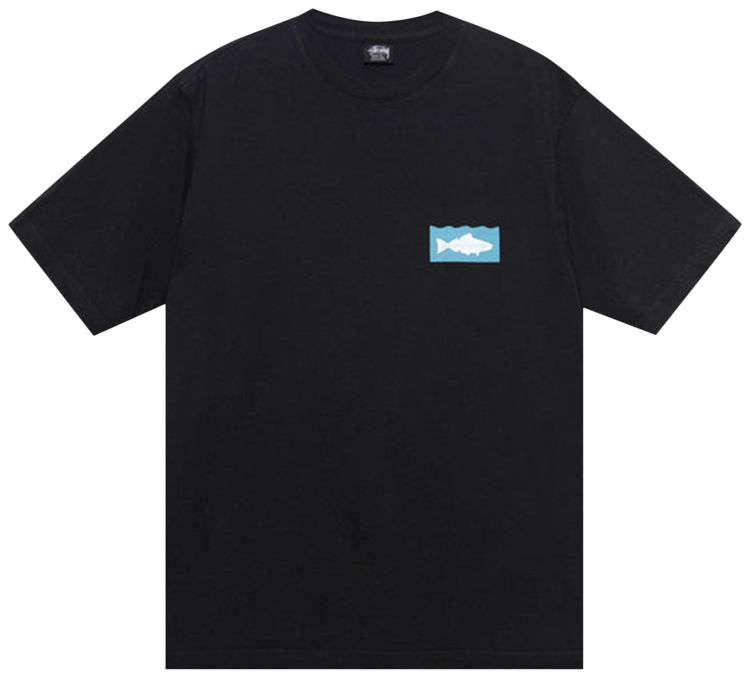 Stussy Heal The Bay Ocean Pigment Dyed Tee Black