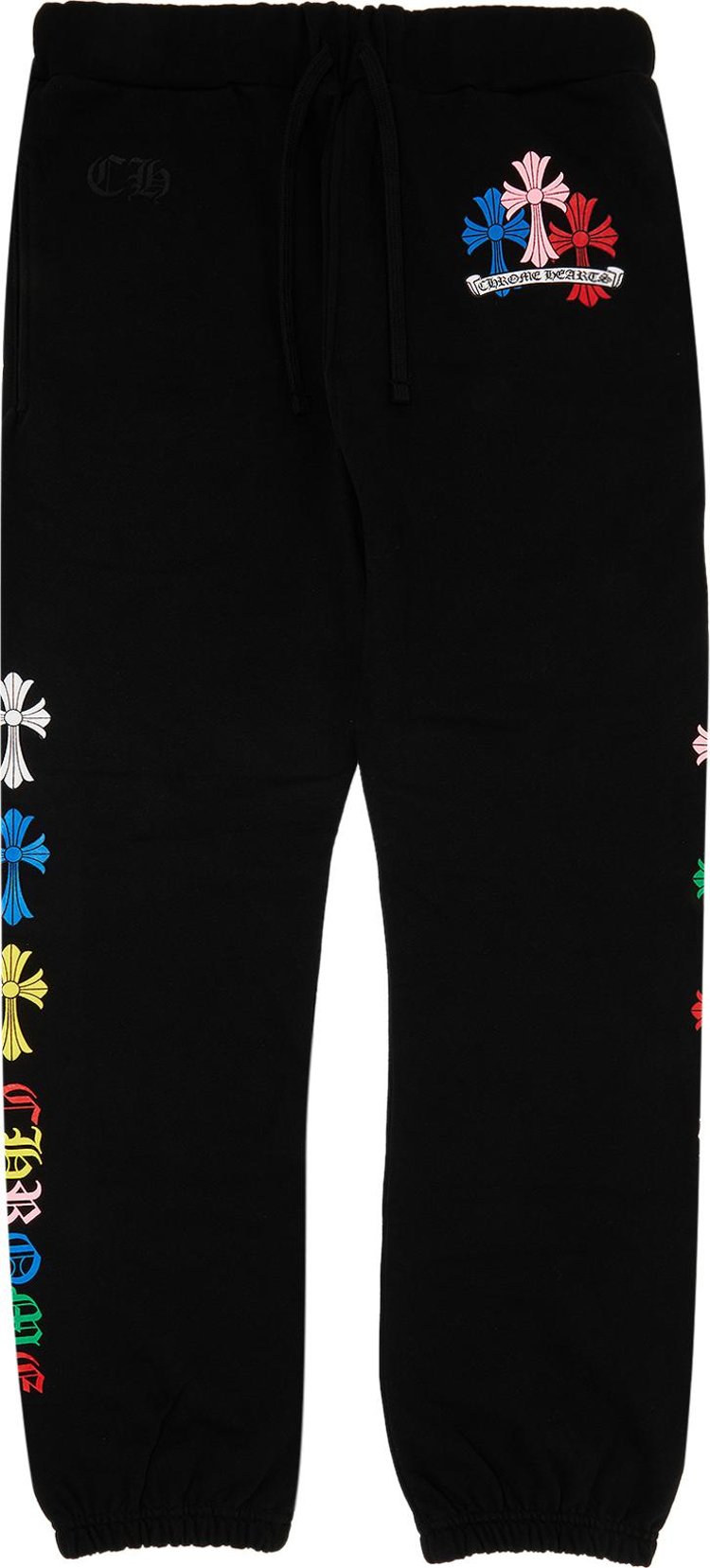 Buy Chrome Hearts Cross Sweatpants 'Black/Multicolor' - 1383 ...