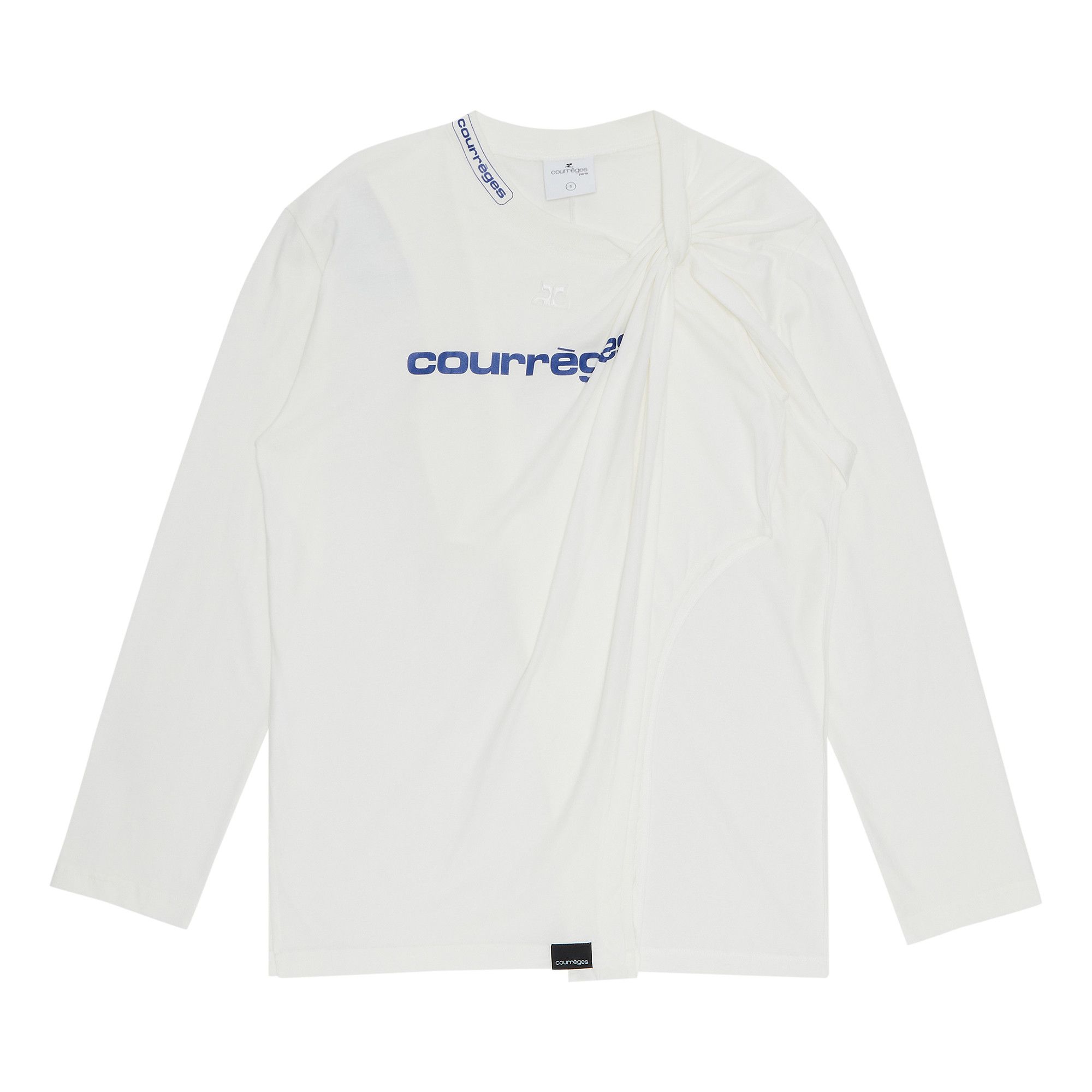 【COURREGES】ヘリテージロゴコットンジャージーTシャツ courreges P5 クレージュ 半袖 Tシャツ レディース コットン