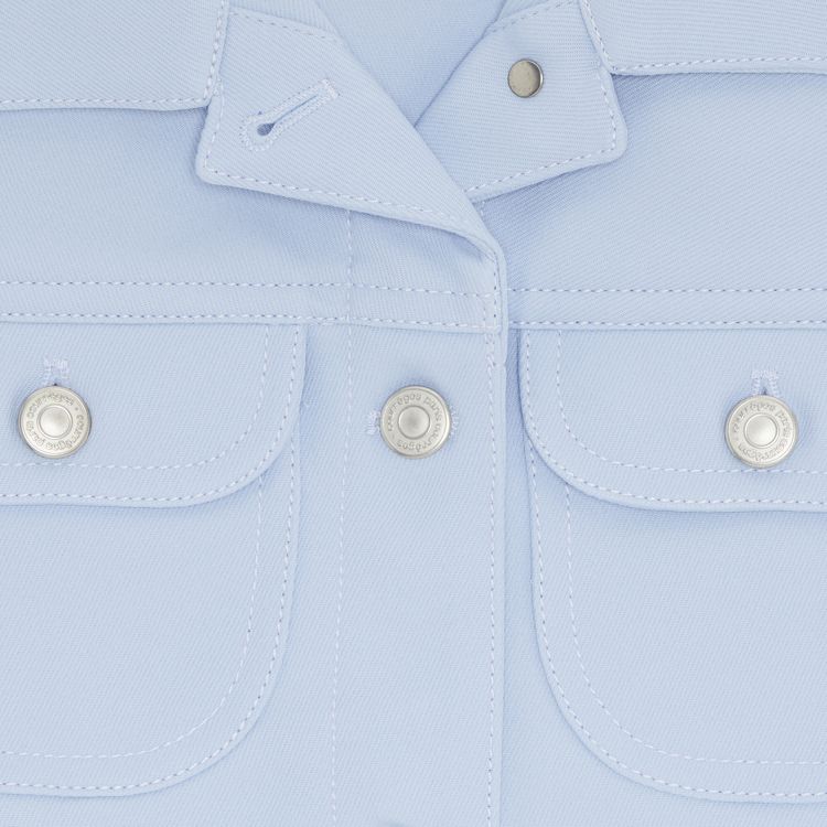 Courreges Twill Trucker Jacket Sky