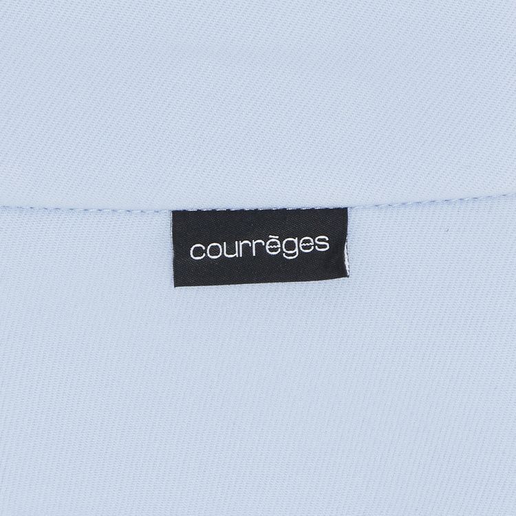 Courreges Twill Heritage Pocket Mini Skirt Sky