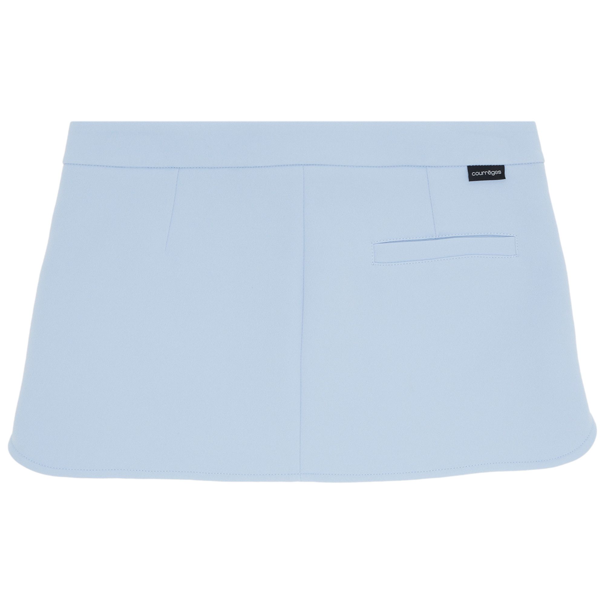 Buy Courrèges Twill Heritage Pocket Mini Skirt 'Sky