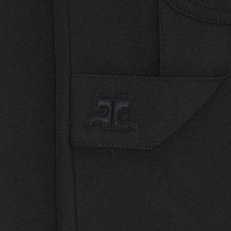 Courreges Retro Twill Hammer Short Black